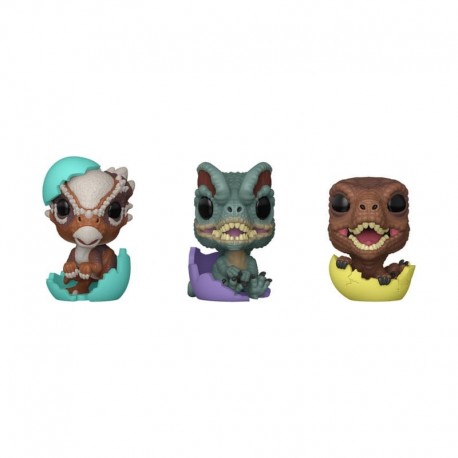 Figura Pocket POP! Jurassic Park Easter Egg 3-Pack Dinos