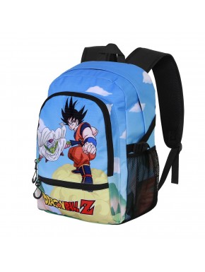 Mochila azul de Dragon Ball con Goku y Piccolo