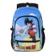 Mochila azul de Dragon Ball con Goku y Piccolo