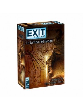 Boîte et composants du jeu de société Exit 2 : La Tombe du Pharaon