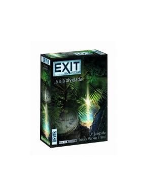 Boîte et composants du jeu EXIT: L'Île Oubliée