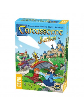 Caja del juego de mesa Carcassonne Junior