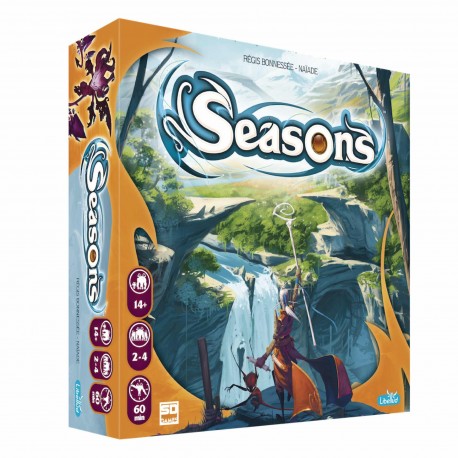 Caja del juego de mesa Seasons en español