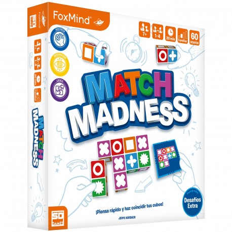 Caixa do jogo de tabuleiro Match Madness 2ª Edição