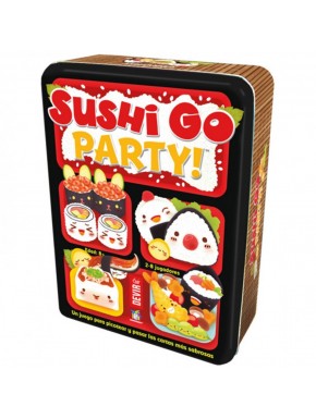 Caja del juego de mesa Sushi Go Party de Devir