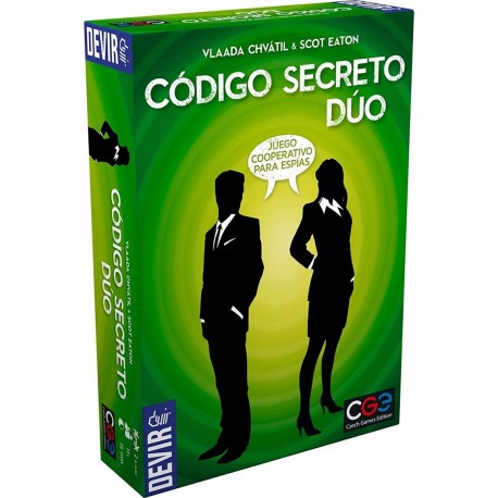 Caja y cartas del juego de mesa Código Secreto Dúo