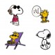 Set de 4 pins de Snoopy con esmalte