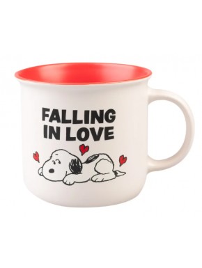 Taza cerámica Snoopy con diseño de amor 350 ml