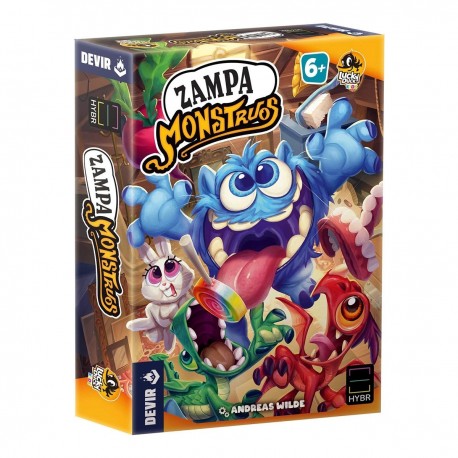 Caja del juego de mesa Zampa Monstruos de Devir