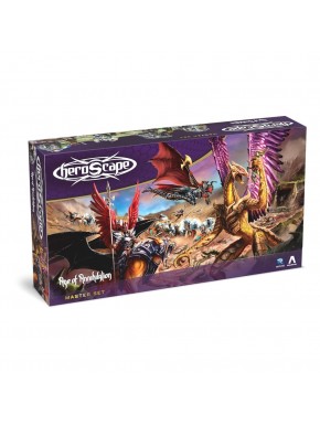 Jogo de tabuleiro Heroscape Age of Annihilation com miniaturas e terrenos