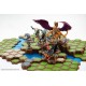Jogo de tabuleiro Heroscape Age of Annihilation com miniaturas e terrenos