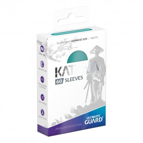 Katana Sleeves Turquoise pour cartes TCG japonaises