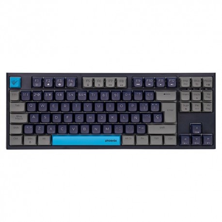 Teclado Phoenix Royal mecánico con teclas PBT negras