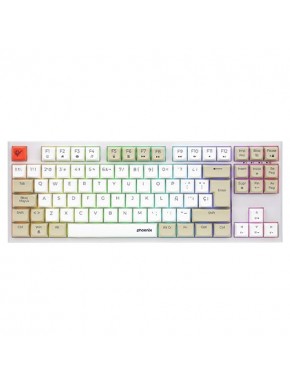 Clavier gaming mécanique blanc Phoenix Royal PBT