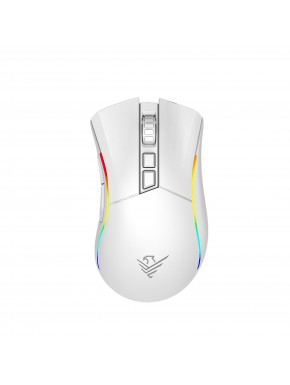 Souris gaming blanche Phoenix Void Elite avec éclairage RGB