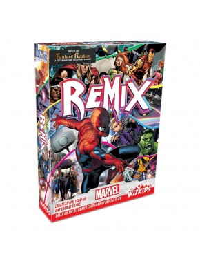 Caja y cartas del juego Marvel: Remix