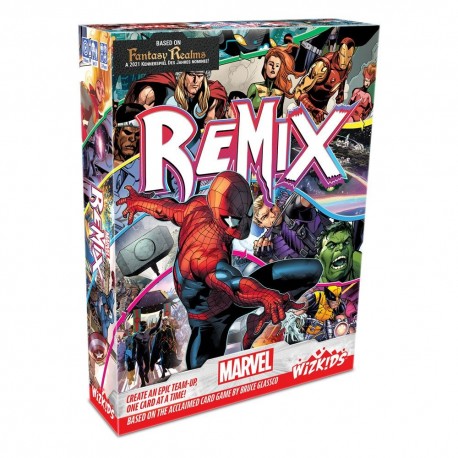 Caja y cartas del juego Marvel: Remix