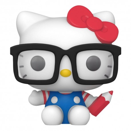 Figura POP! de Hello Kitty Nerd con gafas negras de 9 cm