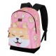 Mochila rosa Oh My Pop! Fan HS con diseño de Shiba