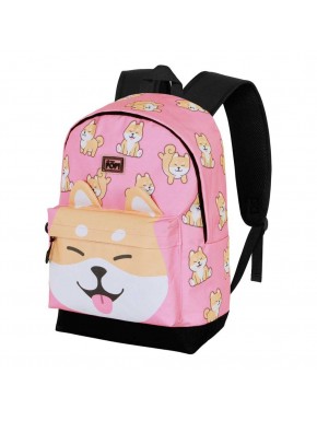Mochila rosa Oh My Pop! Fan HS con diseño de Shiba