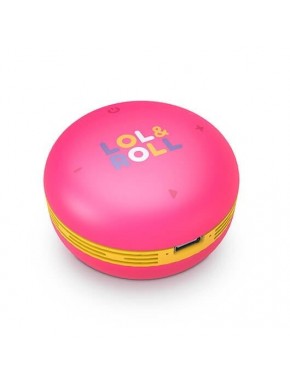 Mini altavoz rosa Energy Sistem Lol&Roll para niños