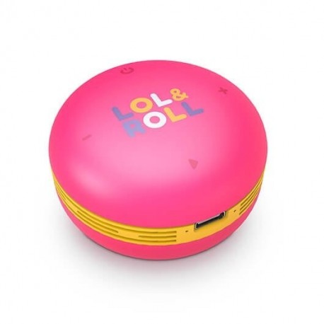 Mini altavoz rosa Energy Sistem Lol&Roll para niños