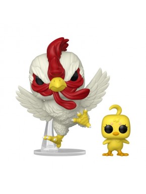 Figura POP! Rooster Fighter con Keiji y Piyoko, 9 cm