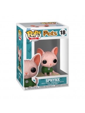 Funko Pop! Pets Sphynx en caja ilustrada