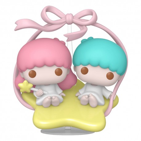 Figura POP! Deluxe Sanrio Little Twin Stars sobre estrella