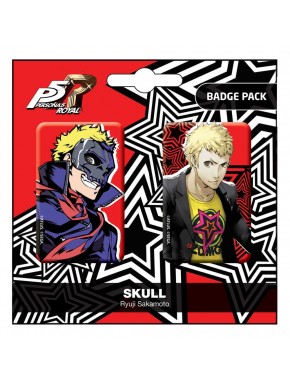 Pack de badges Persona 5 Royal de Skull et Ryuji Sakamoto