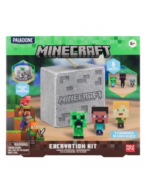 Kit de excavación de Minecraft con minifiguras y accesorios