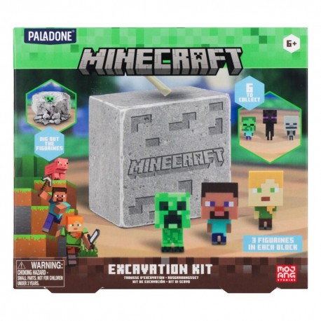 Kit de excavación de Minecraft con minifiguras y accesorios