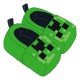 Zapatillas de peluche Minecraft S-M en color verde con diseño Creeper