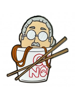 Broche en métal émaillé Sakamoto dans ramen avec baguettes