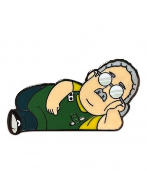 Pin's émaillé Sakamoto allongé, 5 cm