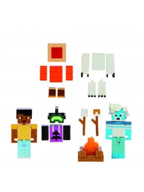 Figuras Minecraft Creator Series Susto del Yeti de Mattel en detalle