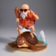 Figura de Kamesennin de Banpresto sobre una tortuga, detalles en naranja y marrón