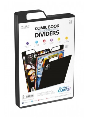 Divisores pretos Ultimate Guard para quadrinhos