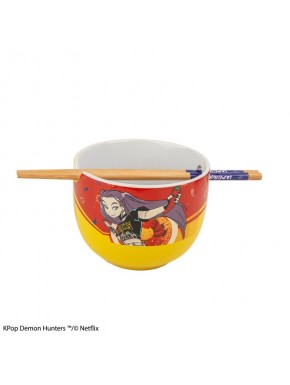 Tigela de Ramen com design de Mira Spice Queen e hashis