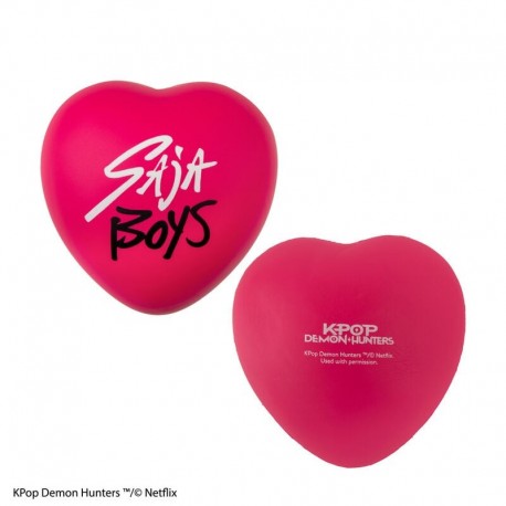 Figura squishy corazón rosa Saja Boys Kpop Demon Hunters