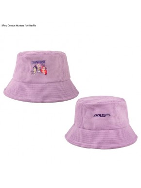Gorro morado HUNTR X Kpop Demon Hunters con diseño de CINEREPLICAS