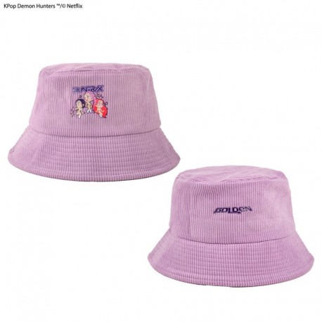 Gorro morado HUNTR X Kpop Demon Hunters con diseño de CINEREPLICAS