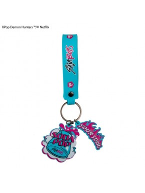Llavero con pulsera azul Soda Pop de Kpop Demon Hunters