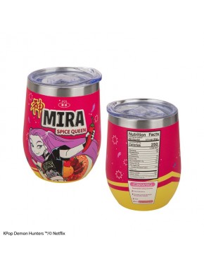 Copo térmico Mira Spice Queen KPop Demon Hunters rosa e amarelo