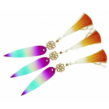 Set de cuchillos lanzadores Zoey Huntrix con diseño degradado