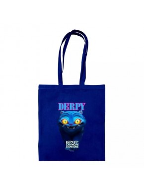 Bolsa Tote Azul Marinho com design de Derpy de Kpop Demon Hunters