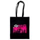 Bolsa tote negra Saja Boys con diseño Kpop Demon Hunters