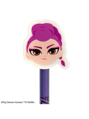 Lápis com borracha Rumi KPop Demon Hunters roxo