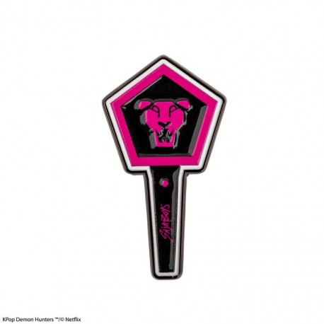 Pin Saja Boys Light Stick Kpop Demon Hunters en rose et noir
