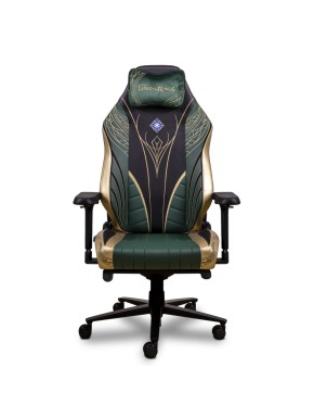 Cadeira de gaming verde e dourada Phoenix Monarch Edição Rivendell